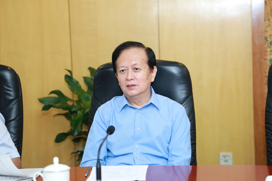 人民日?qǐng)?bào)社社長(zhǎng)李寶善（攝影：李國良）